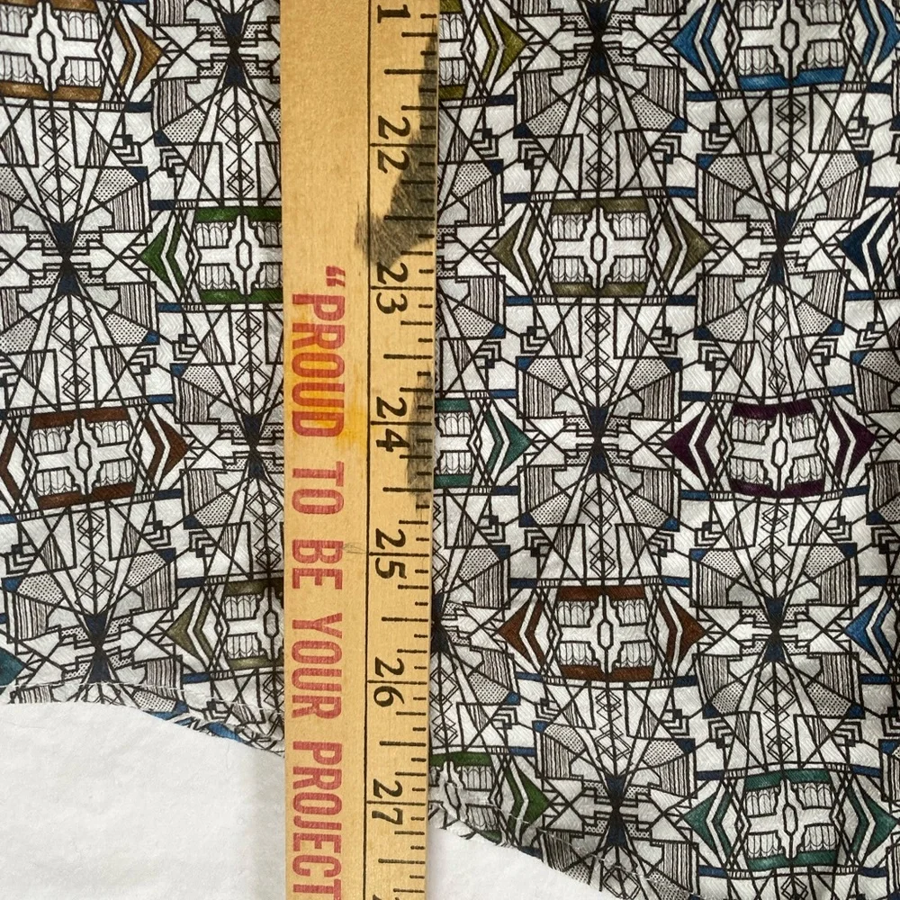 Jermyn & Bond Men's  Geometric modern fit Patterned Button-Up Oxford Shirt Small - Picture 15 of 16